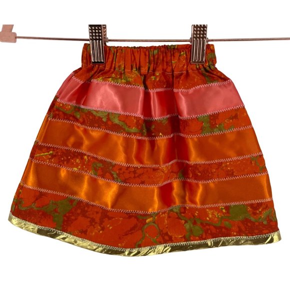 N/A Other - Baby Girl's Size 0-6 Months Orange, Coral & Green A-Line Skirt